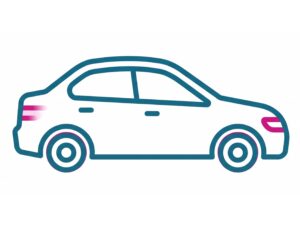 A car and driver